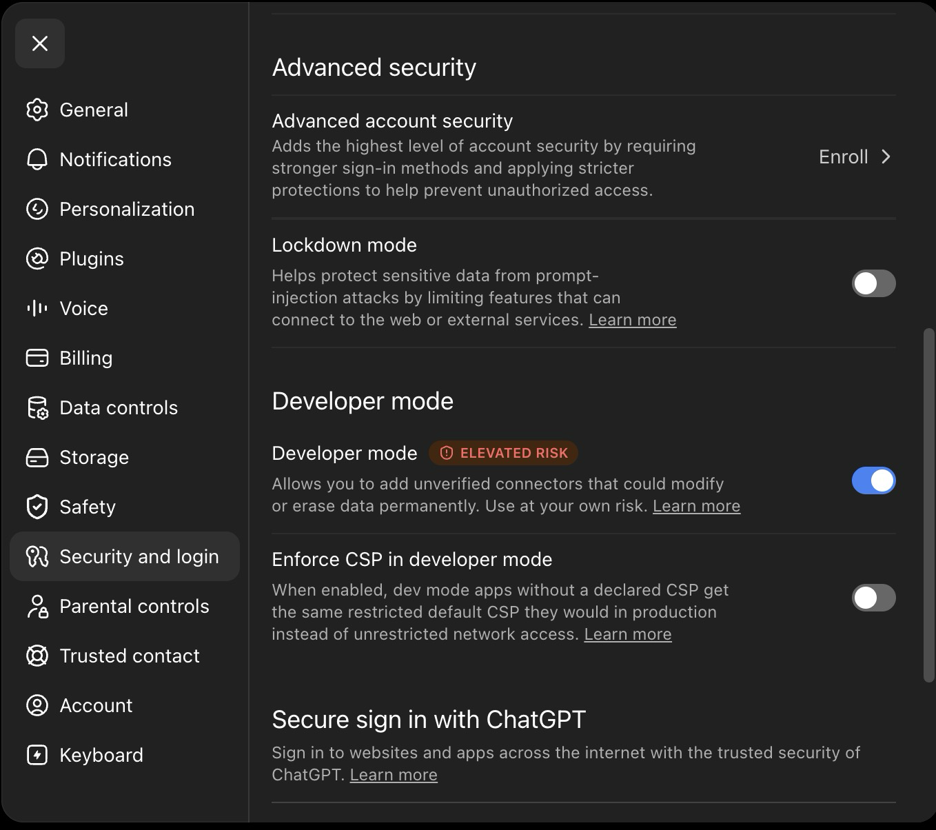 Turn on Developer mode