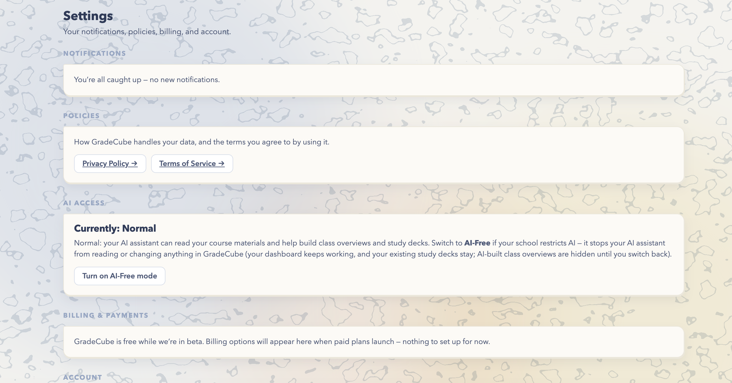 Your dashboard, no AI required
